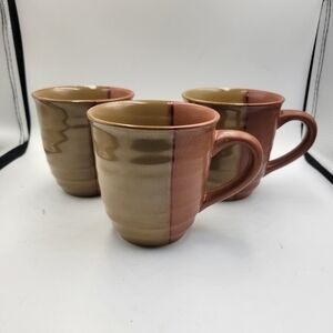 Sango Gold Dust Sienna Mugs 3 7/8” - set of 3